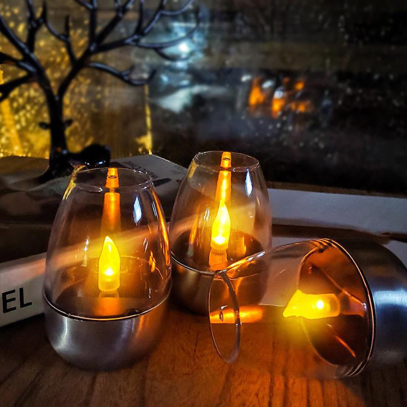 🕯️🌞 Solar-Kerzenlicht – wetterfest, stimmungsvoll für Garten & Terrasse. ✨💡 2+1 GRATIS!