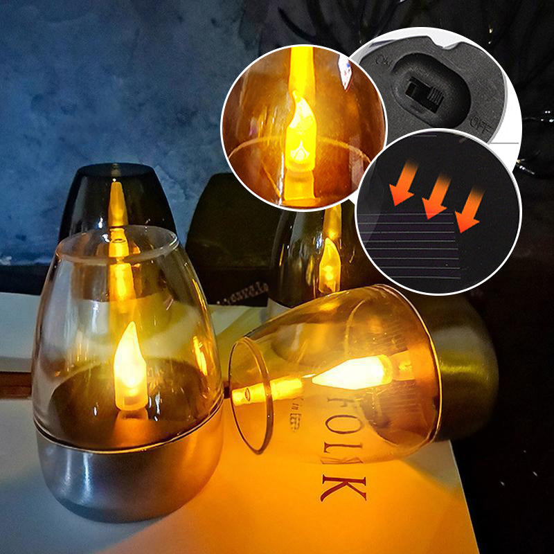 🕯️🌞 Solar-Kerzenlicht – wetterfest, stimmungsvoll für Garten & Terrasse. ✨💡 2+1 GRATIS!