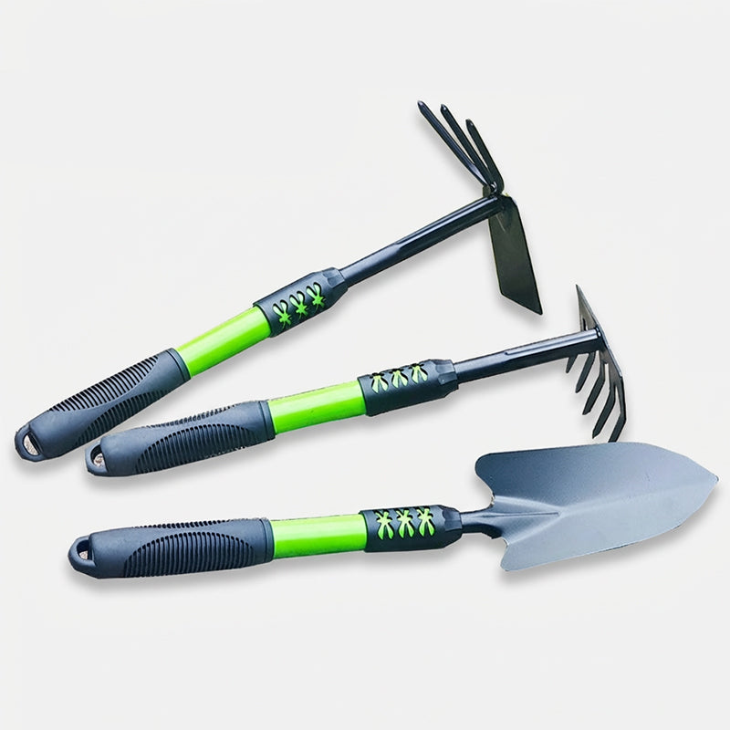 Gartenwerkzeug-Set mit verlängertem langen Griff