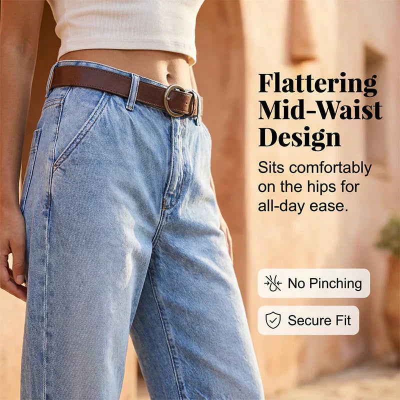 👖 LIMITED-TIME 50% RABATT! ✨ Damen-Jeans – Hohe Taille, Verkürzt, Weit ✨