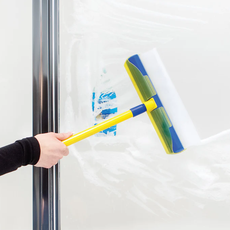 🚗🏠 Kratzfreier Fensterreiniger Set 5-teilig – für Autoscheibe & Hausfenster, streifenfreier Glasabzieher, professionelles Reinigungswerkzeug ✨