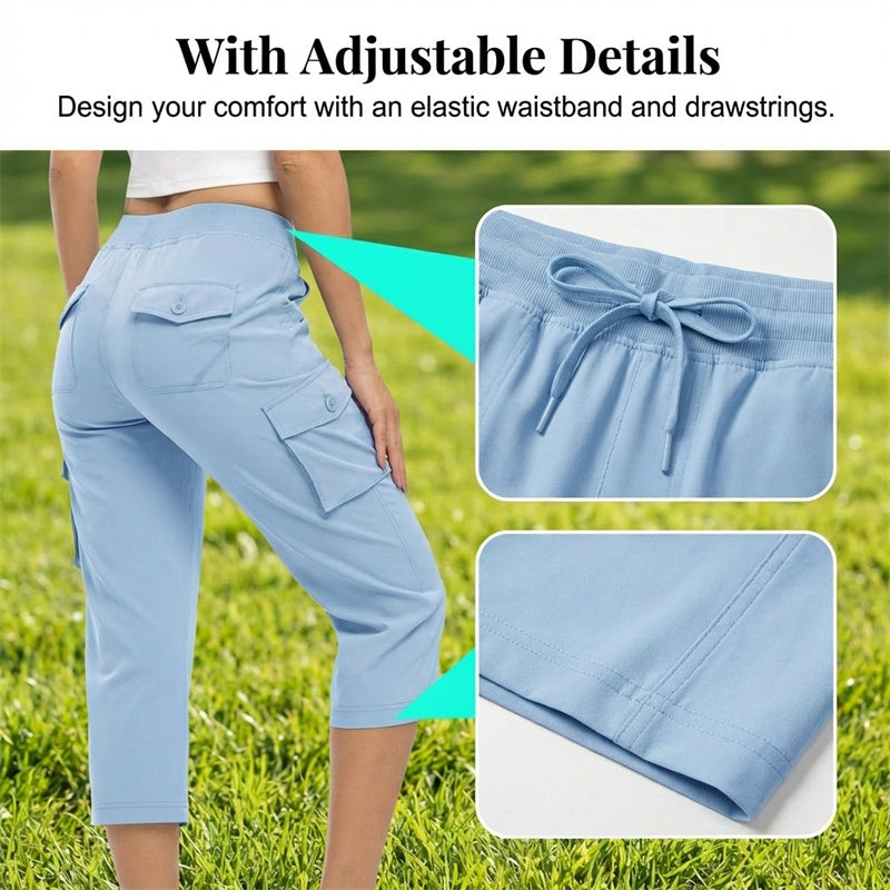 💥✨Nur für kurze Zeit: 50 % Rabatt ✨Leichte Cargo-Caprihosen für Damen🌿 Komfort und Stil für jedes Abenteuer 🌿