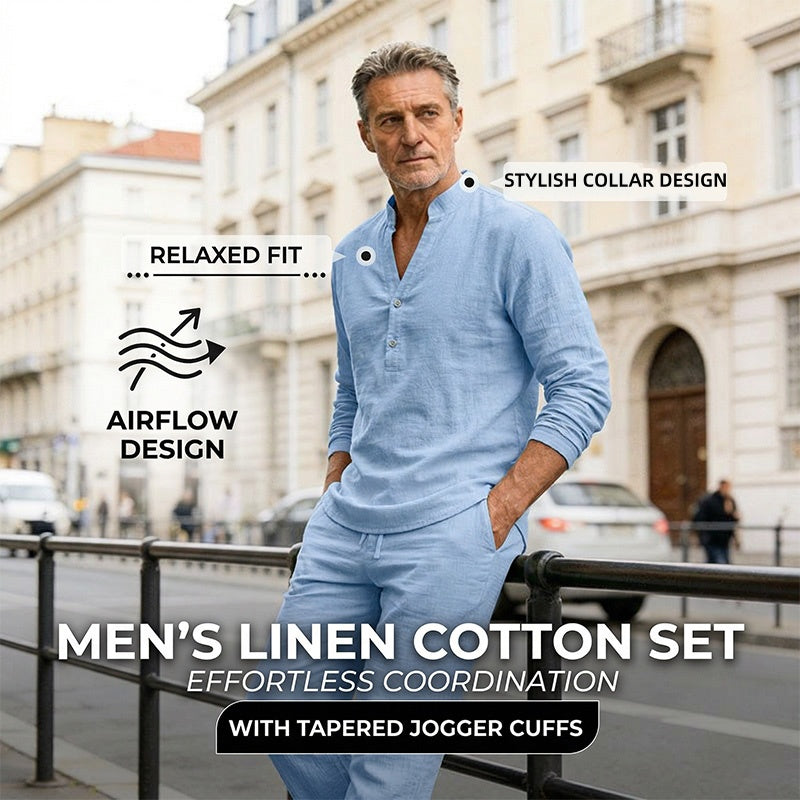 Herren-Freizeit-Set, 2-teilig: Oberteil und Hose