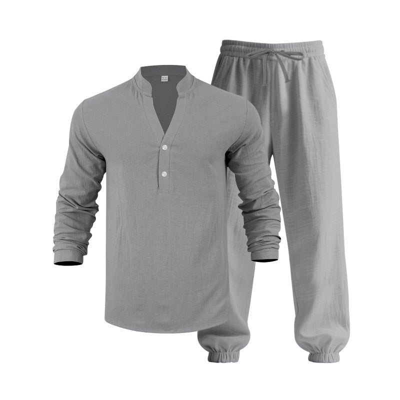 Herren-Freizeit-Set, 2-teilig: Oberteil und Hose