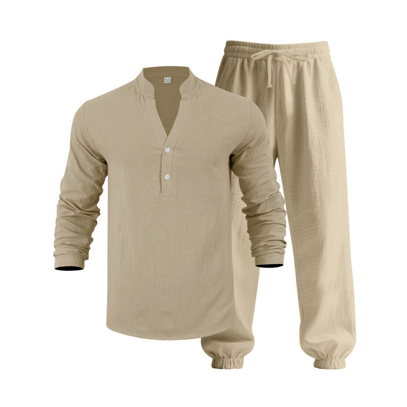 Herren-Freizeit-Set, 2-teilig: Oberteil und Hose