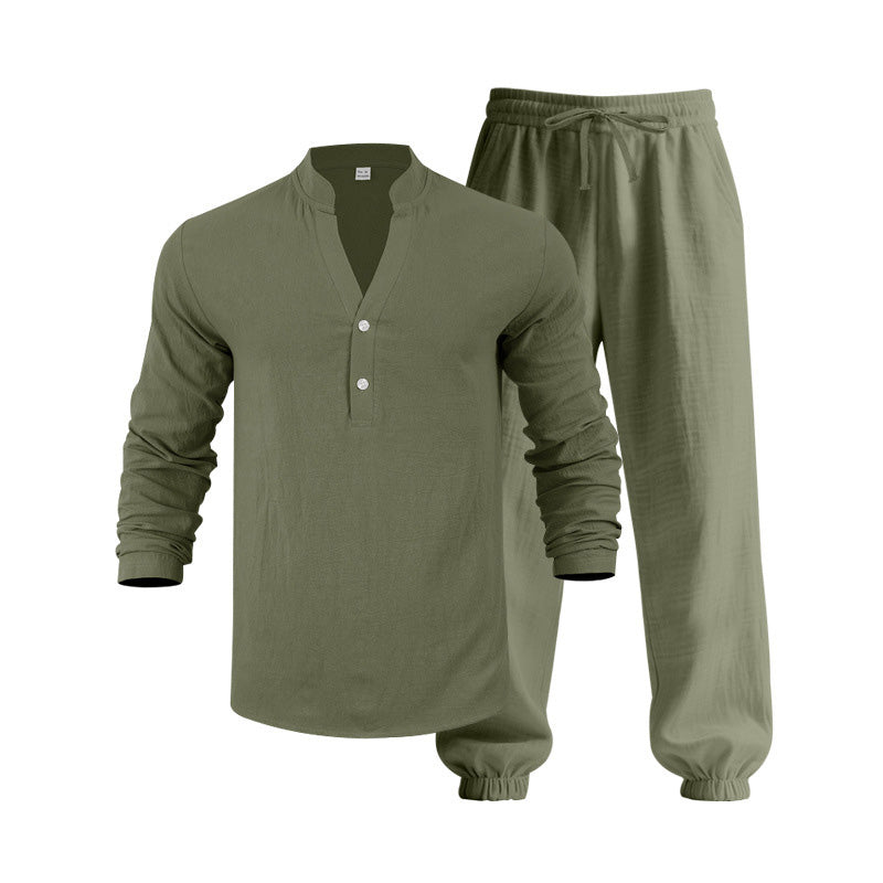 Herren-Freizeit-Set, 2-teilig: Oberteil und Hose