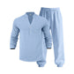 Herren-Freizeit-Set, 2-teilig: Oberteil und Hose
