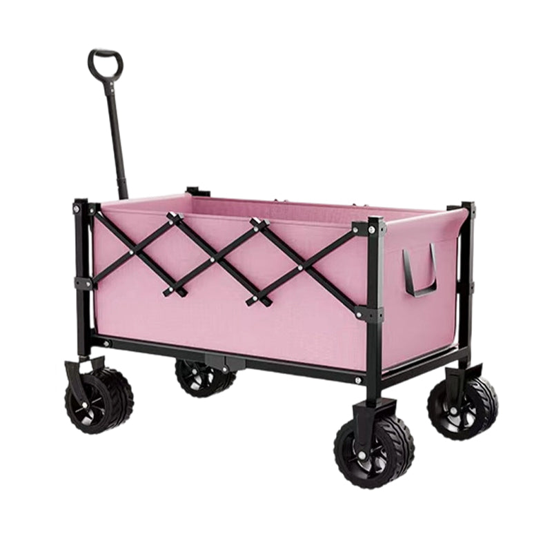 📢 50% RABATT! ⏰ Faltbarer Transportwagen mit Rädern – Robuster Stahlrahmen, 80 kg Traglast, für Strand, Camping & Garten