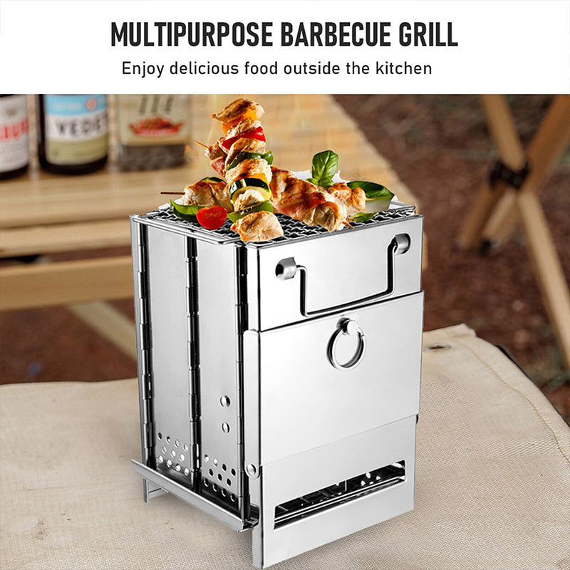 Klappbarer Camping-Grill für den Außenbereich