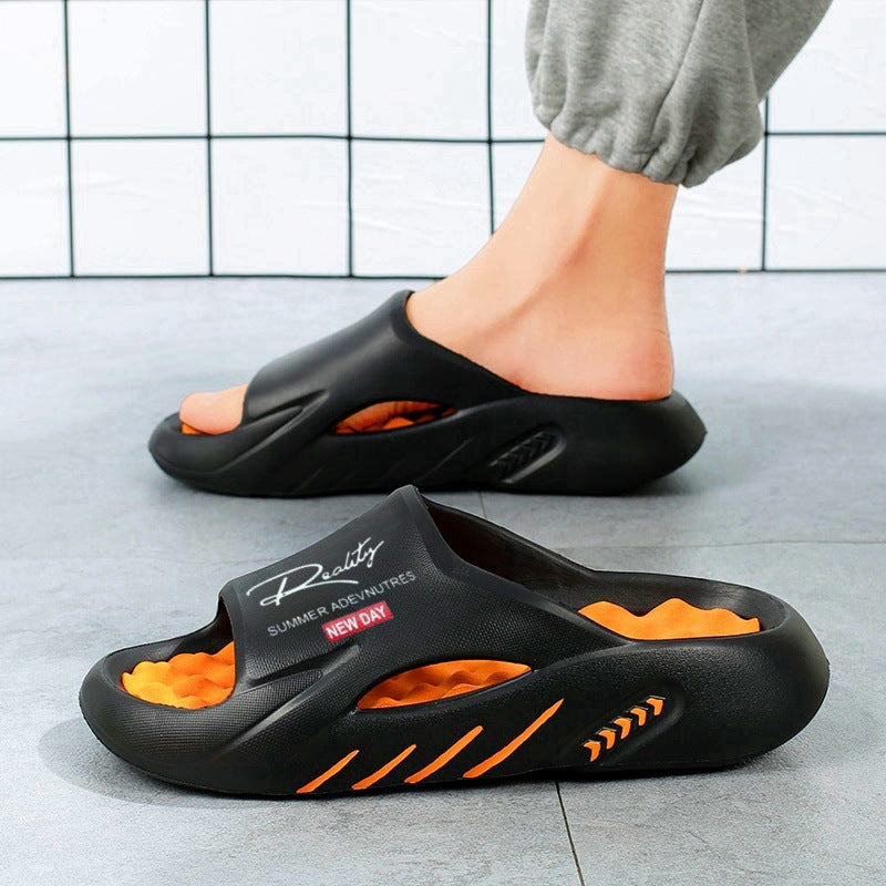 💥52% SPAREN 🦶Rutschfeste Cloud-Pantoletten für Herren mit dicker Sohle🌊Erfrischend und hautfreundlich