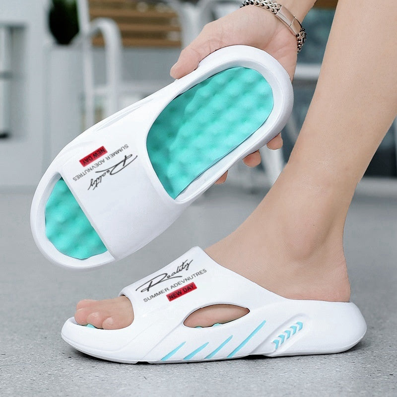 💥52% SPAREN 🦶Rutschfeste Cloud-Pantoletten für Herren mit dicker Sohle🌊Erfrischend und hautfreundlich