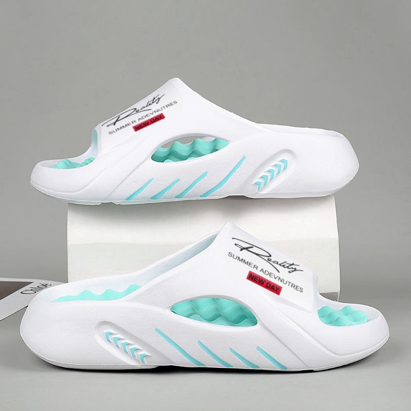 💥52% SPAREN 🦶Rutschfeste Cloud-Pantoletten für Herren mit dicker Sohle🌊Erfrischend und hautfreundlich