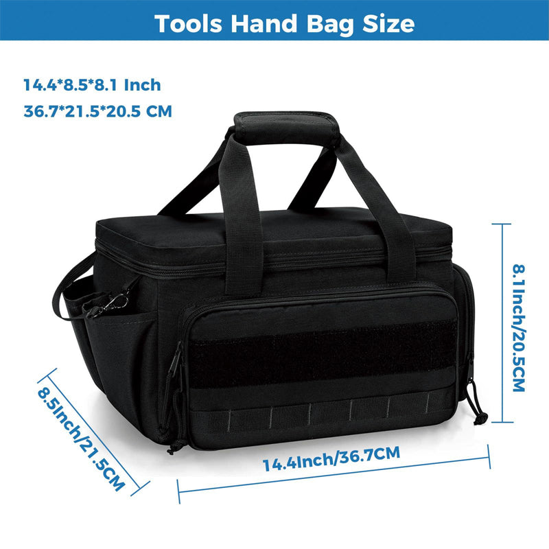 🧰 50% RABATT! 🔧 Robuste 14-Zoll-Werkzeugtasche aus Canvas – Extra Großes Fassungsvermögen, Hochdichtes Canvas, Abrieb- & Reißfest Für Langlebigen Einsatz 🛠️