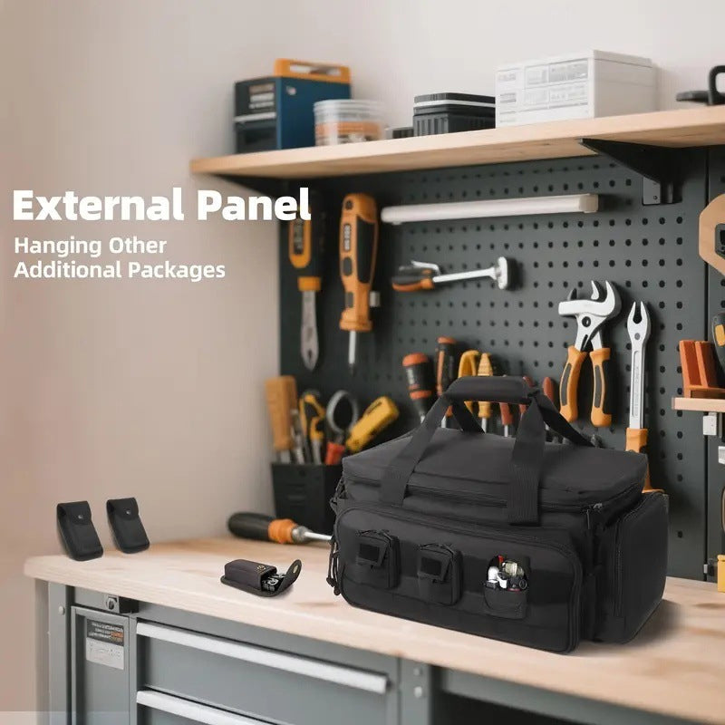🧰 50% RABATT! 🔧 Robuste 14-Zoll-Werkzeugtasche aus Canvas – Extra Großes Fassungsvermögen, Hochdichtes Canvas, Abrieb- & Reißfest Für Langlebigen Einsatz 🛠️