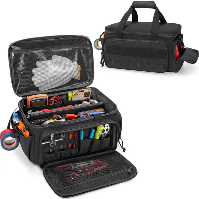 🧰 50% RABATT! 🔧 Robuste 14-Zoll-Werkzeugtasche aus Canvas – Extra Großes Fassungsvermögen, Hochdichtes Canvas, Abrieb- & Reißfest Für Langlebigen Einsatz 🛠️