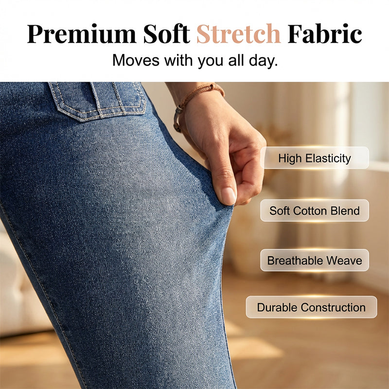 Caprihose für Damen aus Stretch-Denim in Slim-Fit-Passform