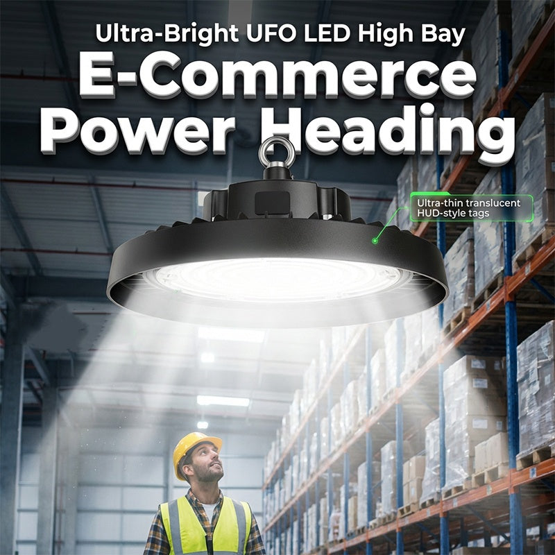 💡🏭 Robuste UFO-LED-Hochregallampe 🔧⚡ – Hohe Helligkeit, spart 70% Energie, ideal für Lager & Werkstätten. 5 Jahre Garantie, sofort lieferbar. Preis-Leistungs-Sieger!