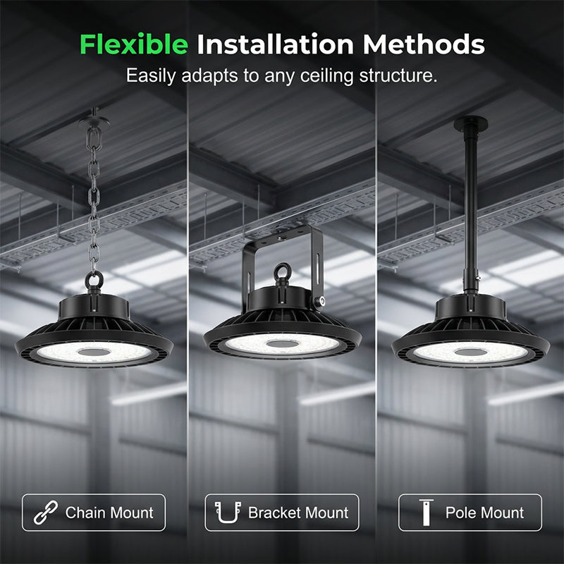 💡🏭 Robuste UFO-LED-Hochregallampe 🔧⚡ – Hohe Helligkeit, spart 70% Energie, ideal für Lager & Werkstätten. 5 Jahre Garantie, sofort lieferbar. Preis-Leistungs-Sieger!