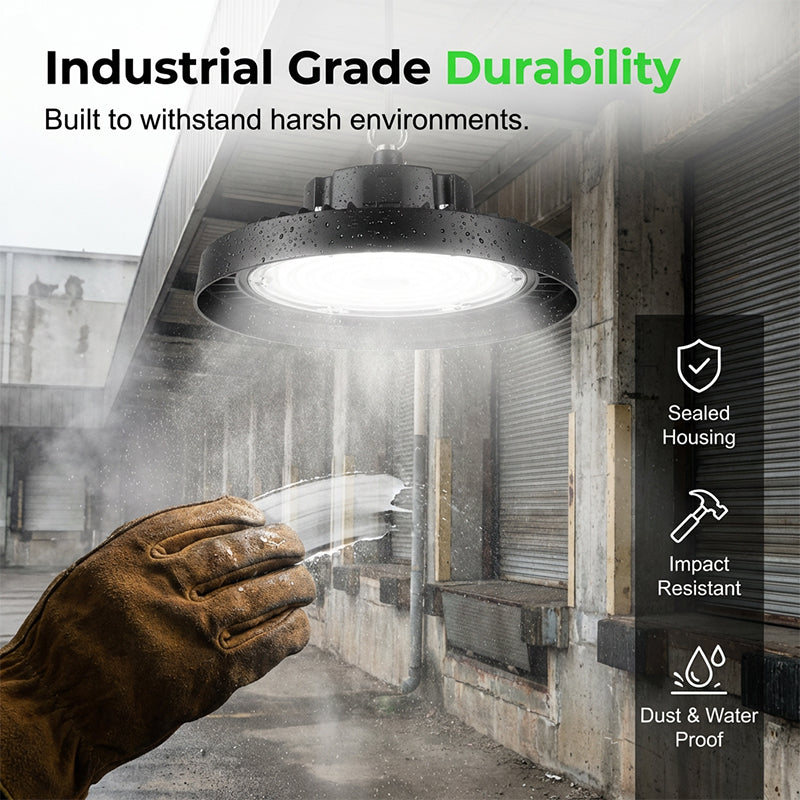 💡🏭 Robuste UFO-LED-Hochregallampe 🔧⚡ – Hohe Helligkeit, spart 70% Energie, ideal für Lager & Werkstätten. 5 Jahre Garantie, sofort lieferbar. Preis-Leistungs-Sieger!