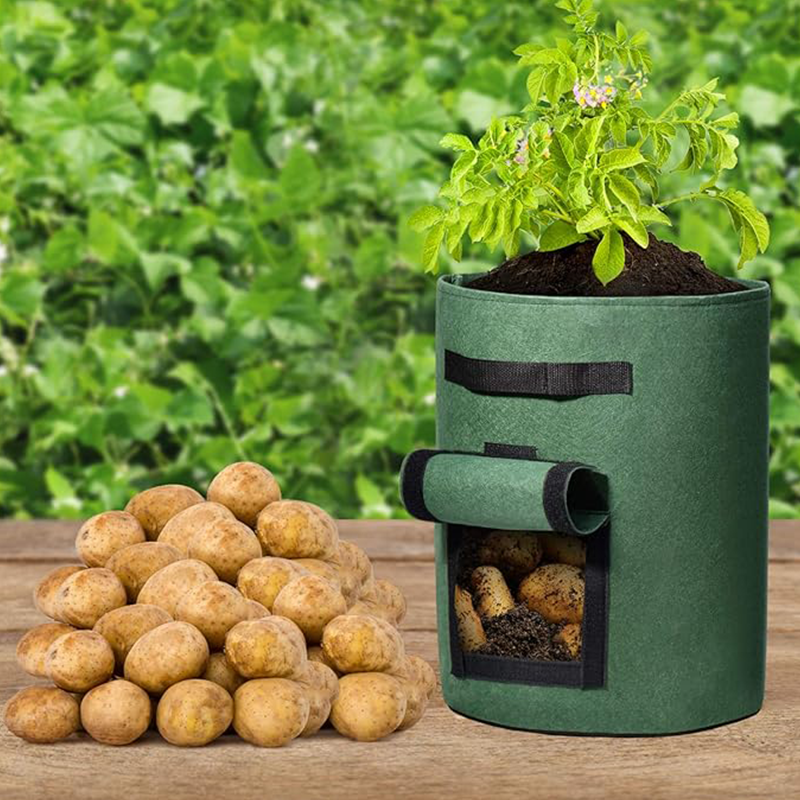 🔥Mehr kaufen, mehr sparen🔥Stoff-Anzuchtbeutel für Kartoffeln mit Erntefenster