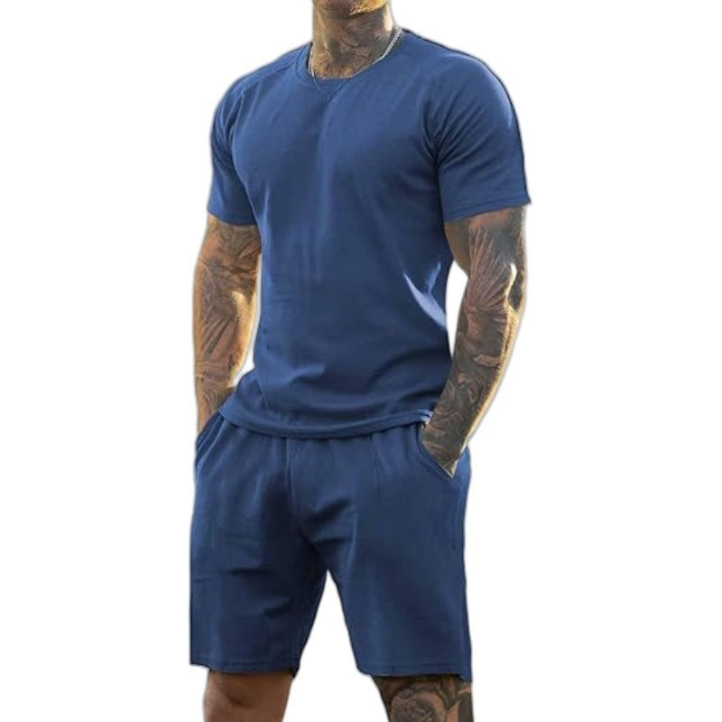 2-teiliges Set aus Sport-T-Shirt und Shorts für Herren