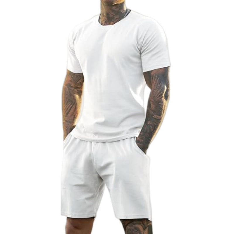 2-teiliges Set aus Sport-T-Shirt und Shorts für Herren