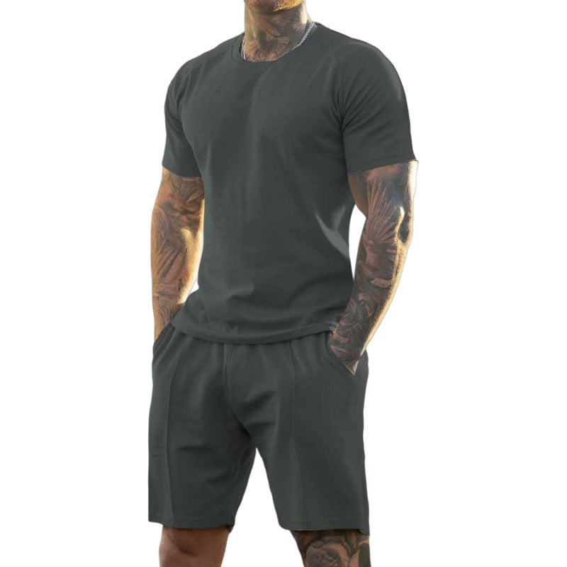 2-teiliges Set aus Sport-T-Shirt und Shorts für Herren