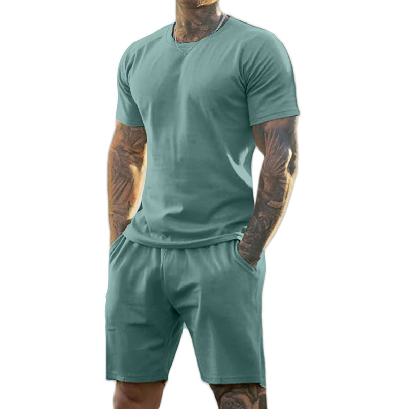 2-teiliges Set aus Sport-T-Shirt und Shorts für Herren