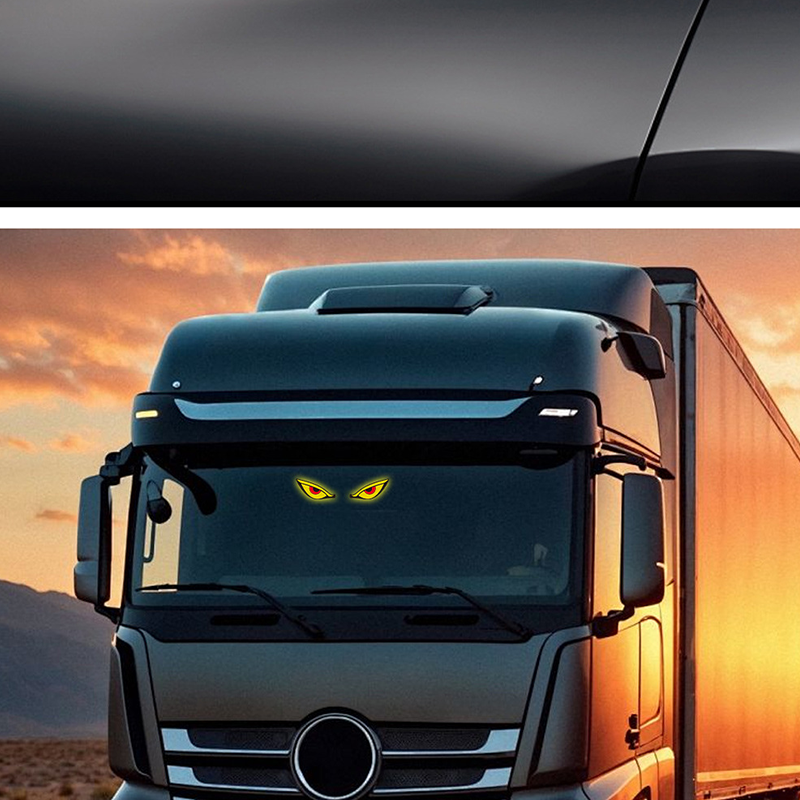 Solarbetriebene LED-Warnleuchte in Teufelsaugenform für Autos