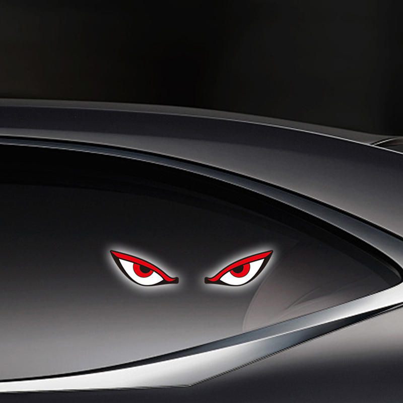 Solarbetriebene LED-Warnleuchte in Teufelsaugenform für Autos