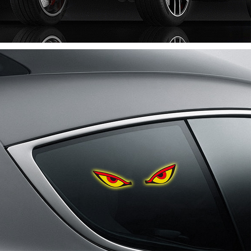 Solarbetriebene LED-Warnleuchte in Teufelsaugenform für Autos