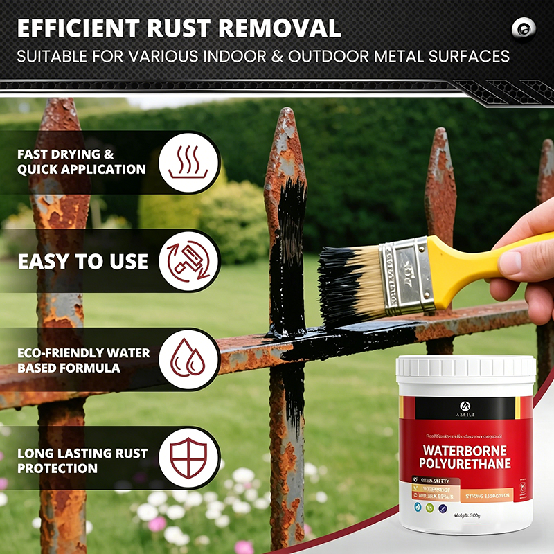 🔥50 % RABATT!🏠Rust Converter Metallic Paint – Ein Anstrich stoppt Rost, kein Abschleifen, keine Dämpfe. Trocknet zu einer glänzenden Metalloberfläche. Perfekt für Gartengeräte und Tore. 🔨🛡️