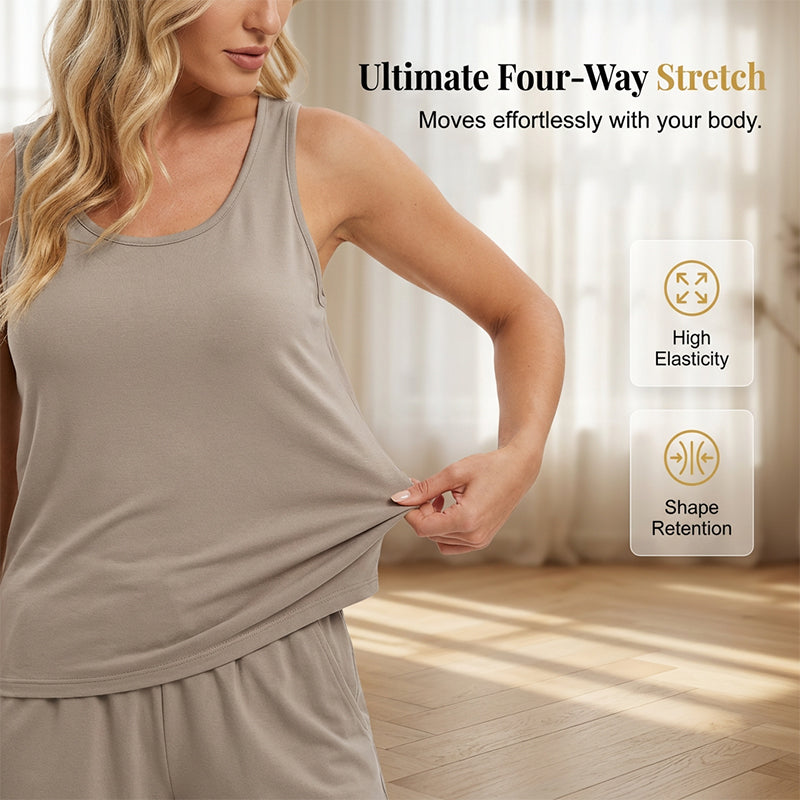Damen 2-teiliges Set: Tanktop und Shorts