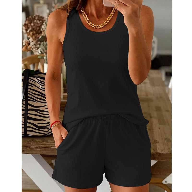 Damen 2-teiliges Set: Tanktop und Shorts