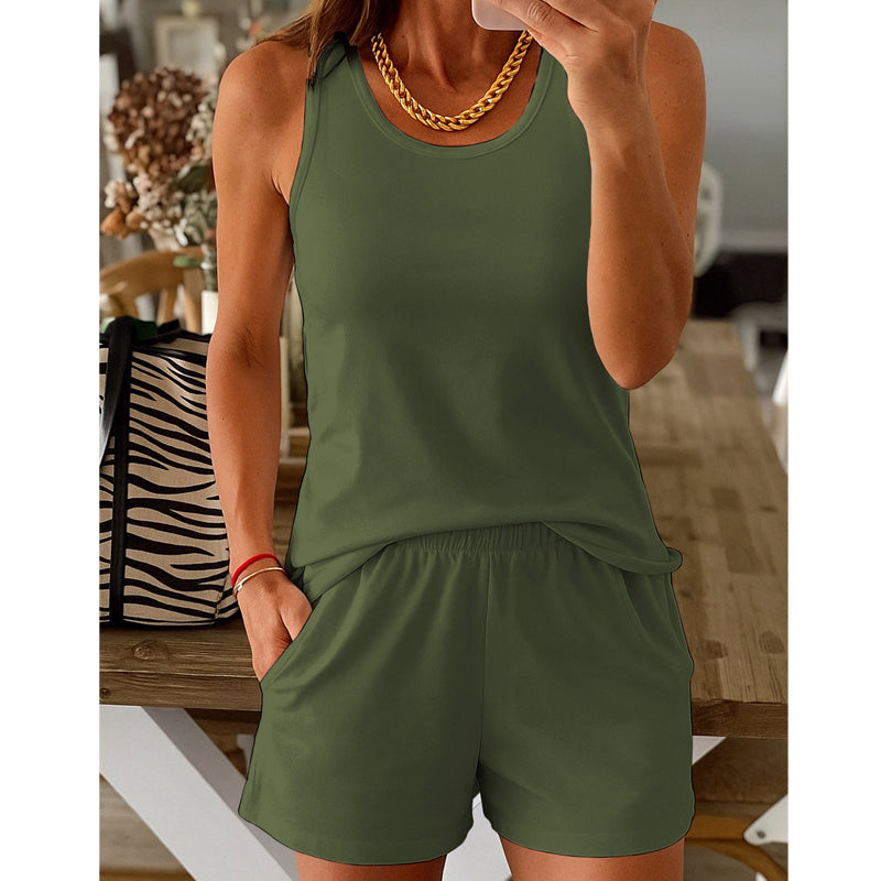 Damen 2-teiliges Set: Tanktop und Shorts