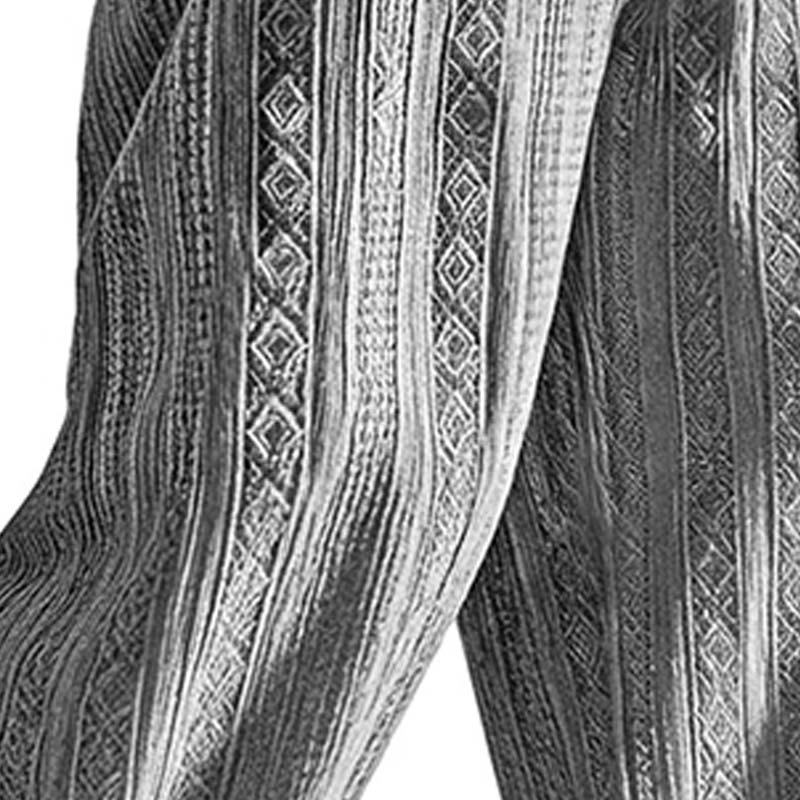 Lässige Jacquard-Strickhose für Herren