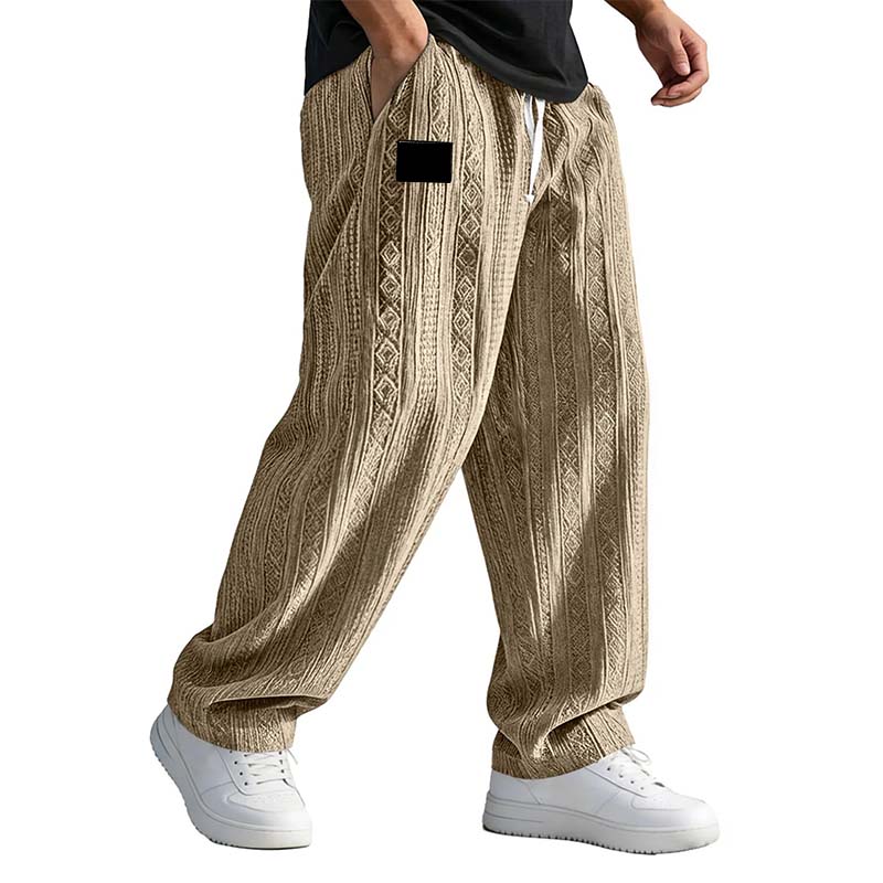 Lässige Jacquard-Strickhose für Herren