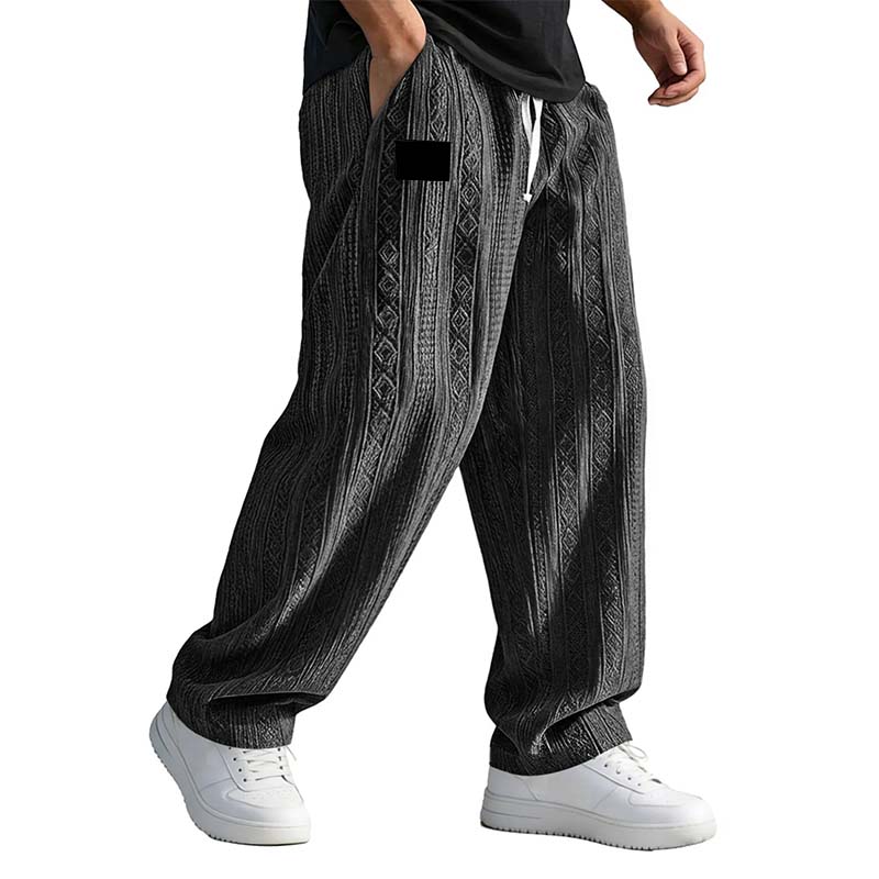 Lässige Jacquard-Strickhose für Herren