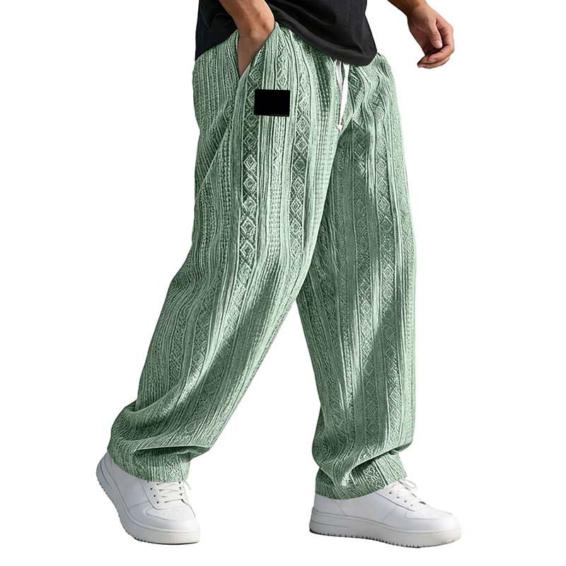 Lässige Jacquard-Strickhose für Herren