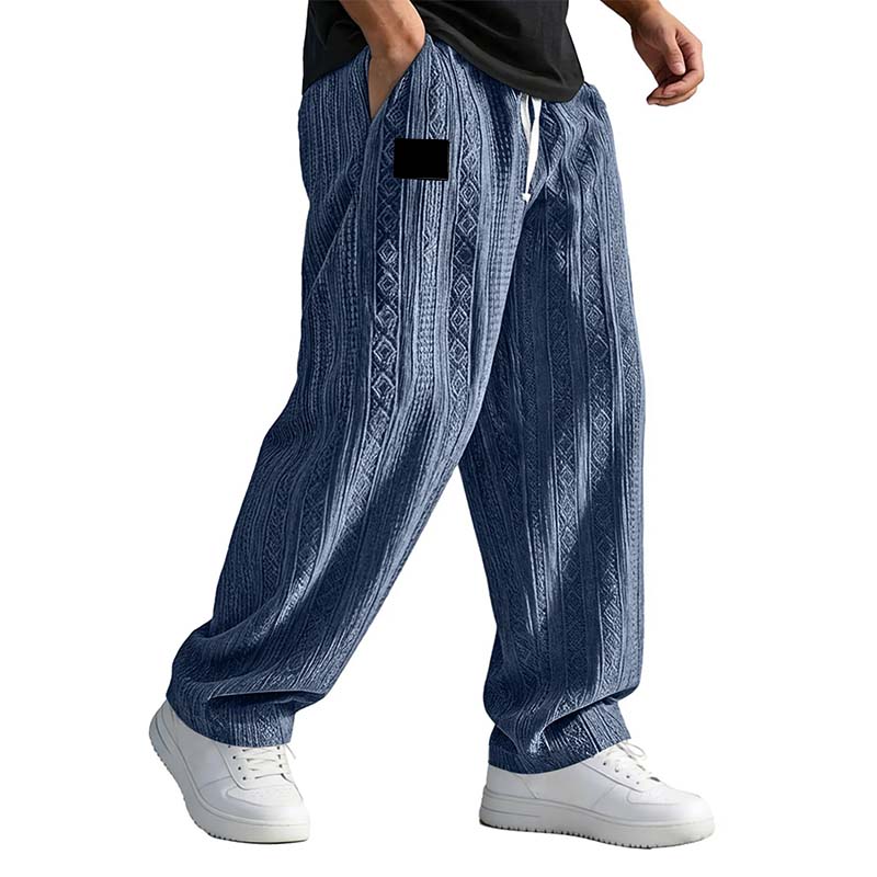 Lässige Jacquard-Strickhose für Herren