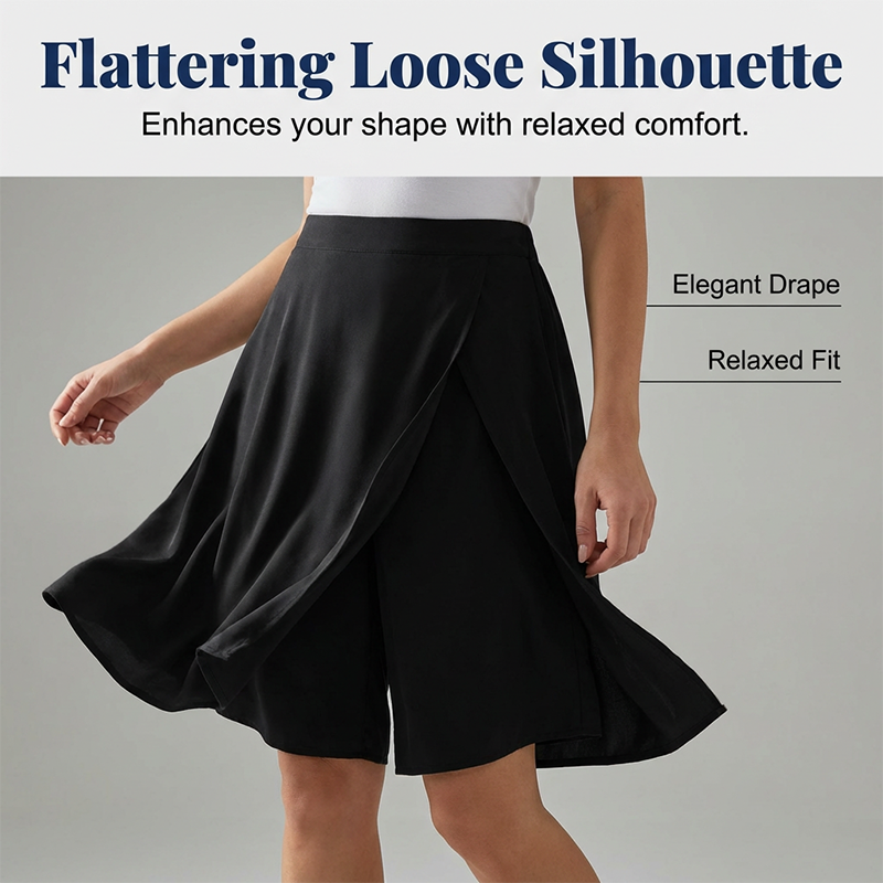 💃🔥 50% RABATT ⏰ Lässiger Wickelrock für Damen – elastischer Bund, bequem & feminin elegant ✨
