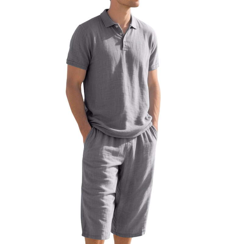 🔥👔 50% RABATT! Herren Leinen-Set – Hemd + Hose, luftig, bequem, vielseitig – ideal für Sommer, Büro & Freizeit. 🌿💨