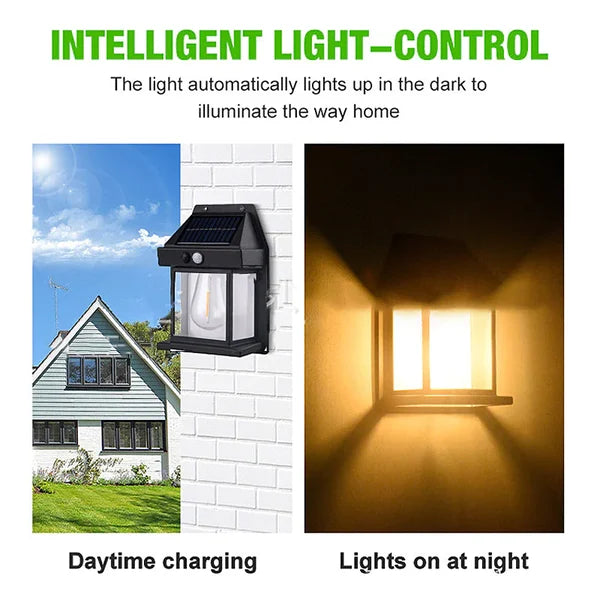 Solar-Wolfram-Wandleuchte