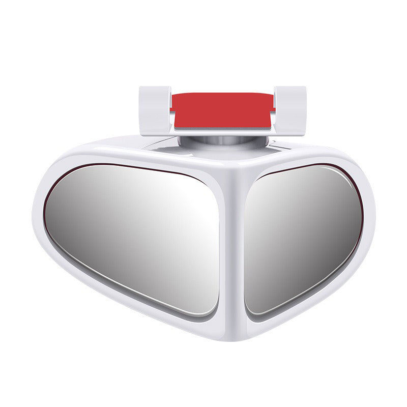 🚗 Doppel Spiegel für toten Winkel – 360° drehbar, HD Glas, wetterfester Kleber – simultane Sicht auf Vorder- & Hinterräder – für sicheres Parken & Spurwechsel