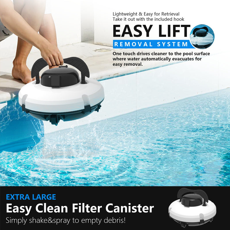 🤖🌊 Poolroboter mit starker Saugleistung – kabellos, intelligente Navigation, 1-Tasten-Start & leicht entleerbarer Filterkorb. 🔋🧹 50 % RABATT