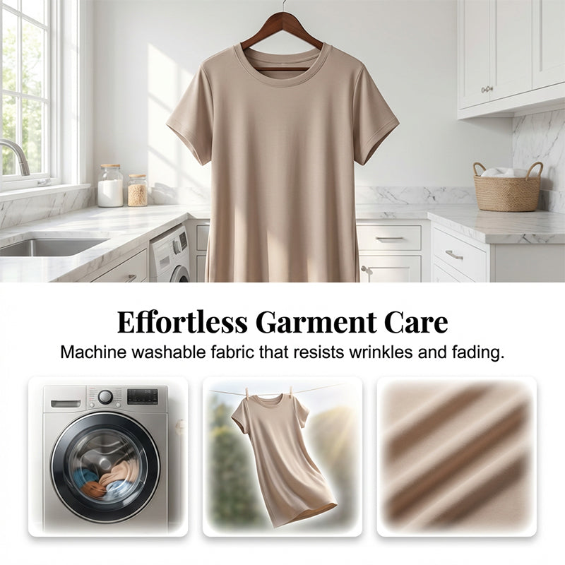 🌺Sommer-Aktion: 50 % Rabatt!💐 Lässiges Kurzarm-T-Shirt-Kleid für Damen