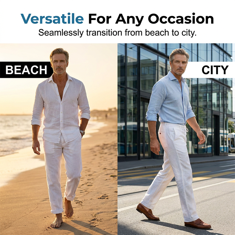 🔥 NUR KURZE ZEIT: -50% ⏰ Herren Casual Hose mit geradem Schnitt 👖 hochwertig, bequem & alltagstauglich