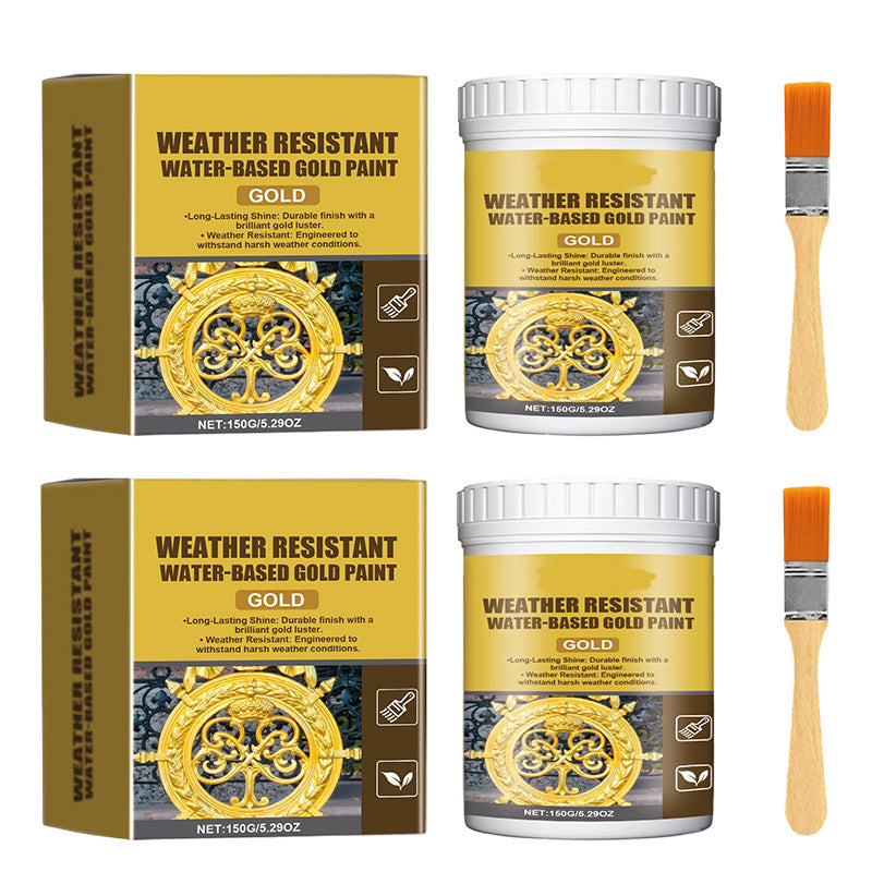 2 kaufen, 1 gratis! ✨ Wetterfeste, wasserbasierte Goldfarbe