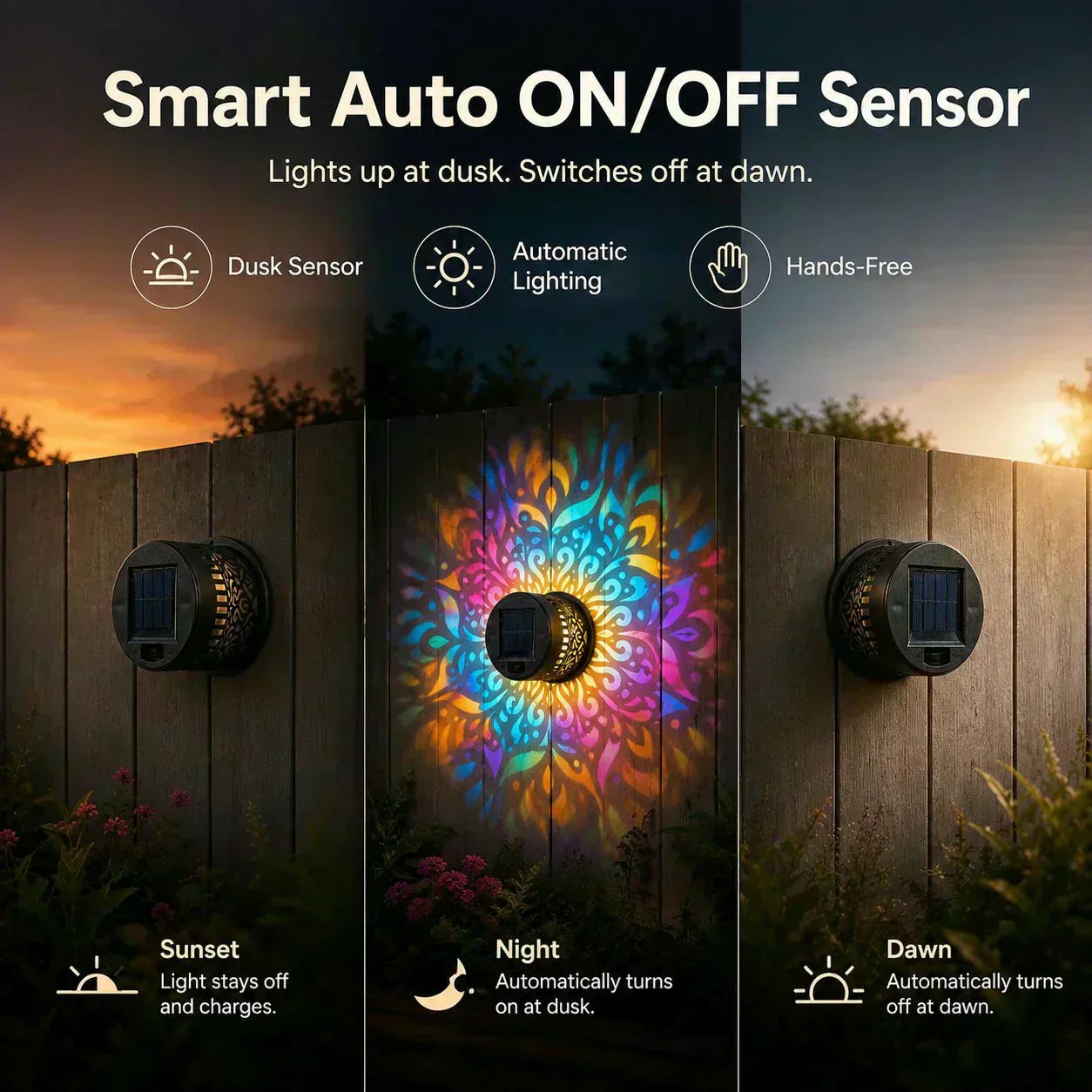 🌞 50% RABATT! 🌀 Solar-Mandala-Licht – Atemberaubende Musterprojektion, 2-in-1 (Boden & Wand) – Wasserdicht (IP65), mit automatischer Ein-/Ausschaltung – perfekt für Garten, Balkon oder Terrasse 🌿
