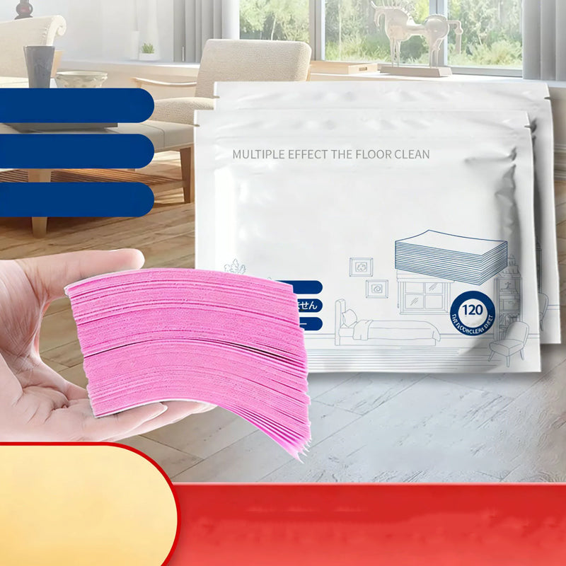 🥳SCHLUSSVERKAUF 2026🥳💞50 % RABATT | Über 50.000 verkauft! Wasserlösliche Bodenreinigungstücher, 120 Stück | Kein Abmessen, glänzende Böden